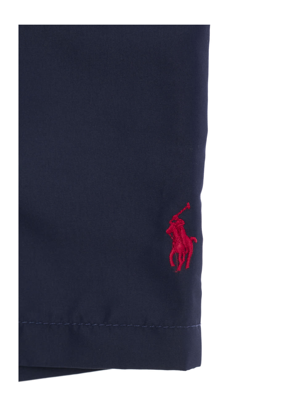 Shop Polo Ralph Lauren Blue Swim Trunks With Pony Embroidery In Tech Fabric Boy