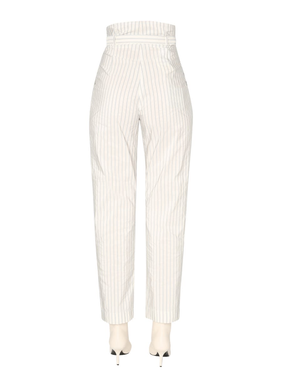 Shop Philosophy Di Lorenzo Serafini Taffeta Trousers In White