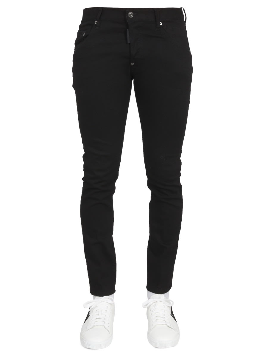 Shop Dsquared2 Skater Jeans In Black