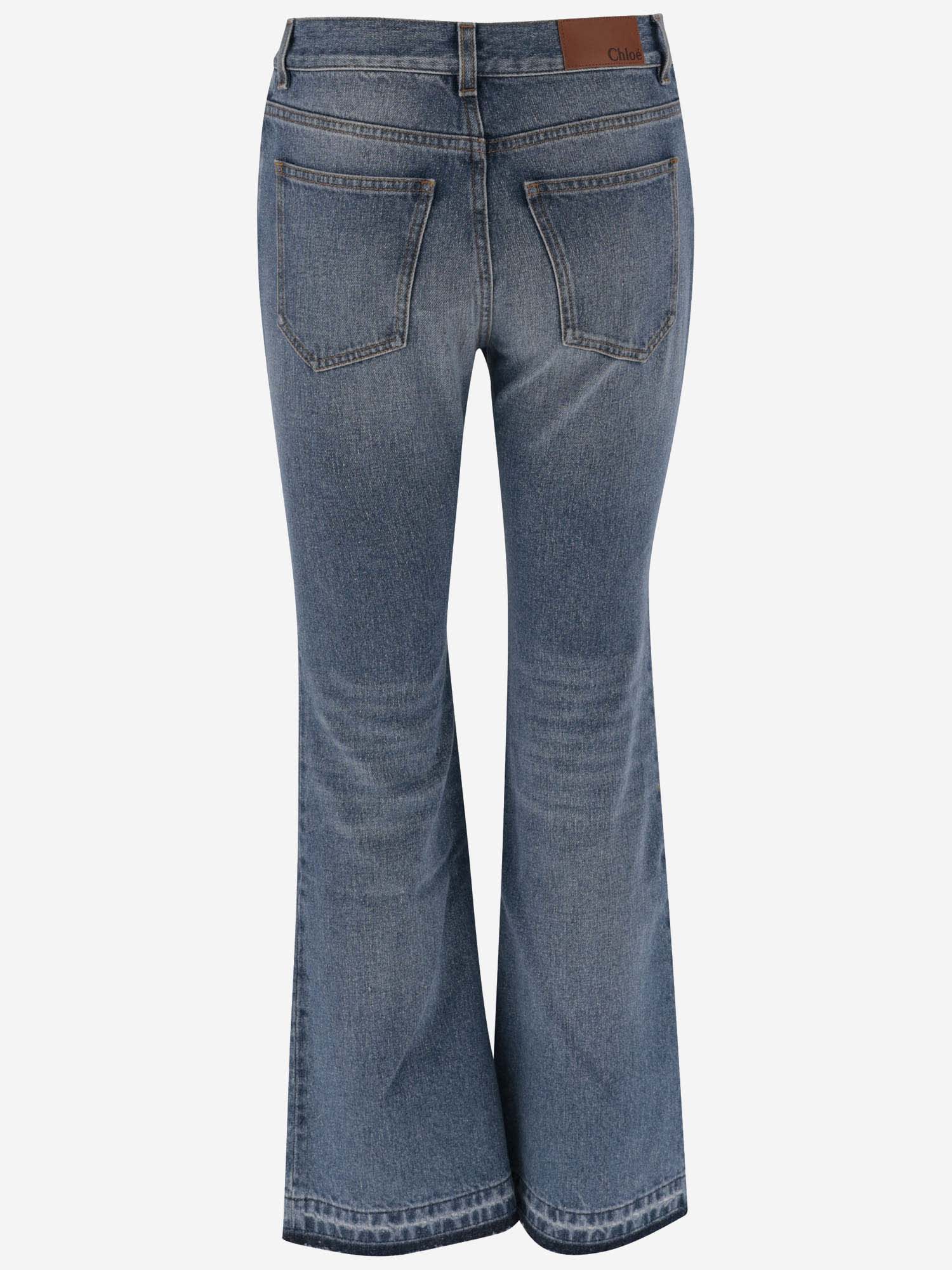 Shop Chloé Cotton Blend Jeans