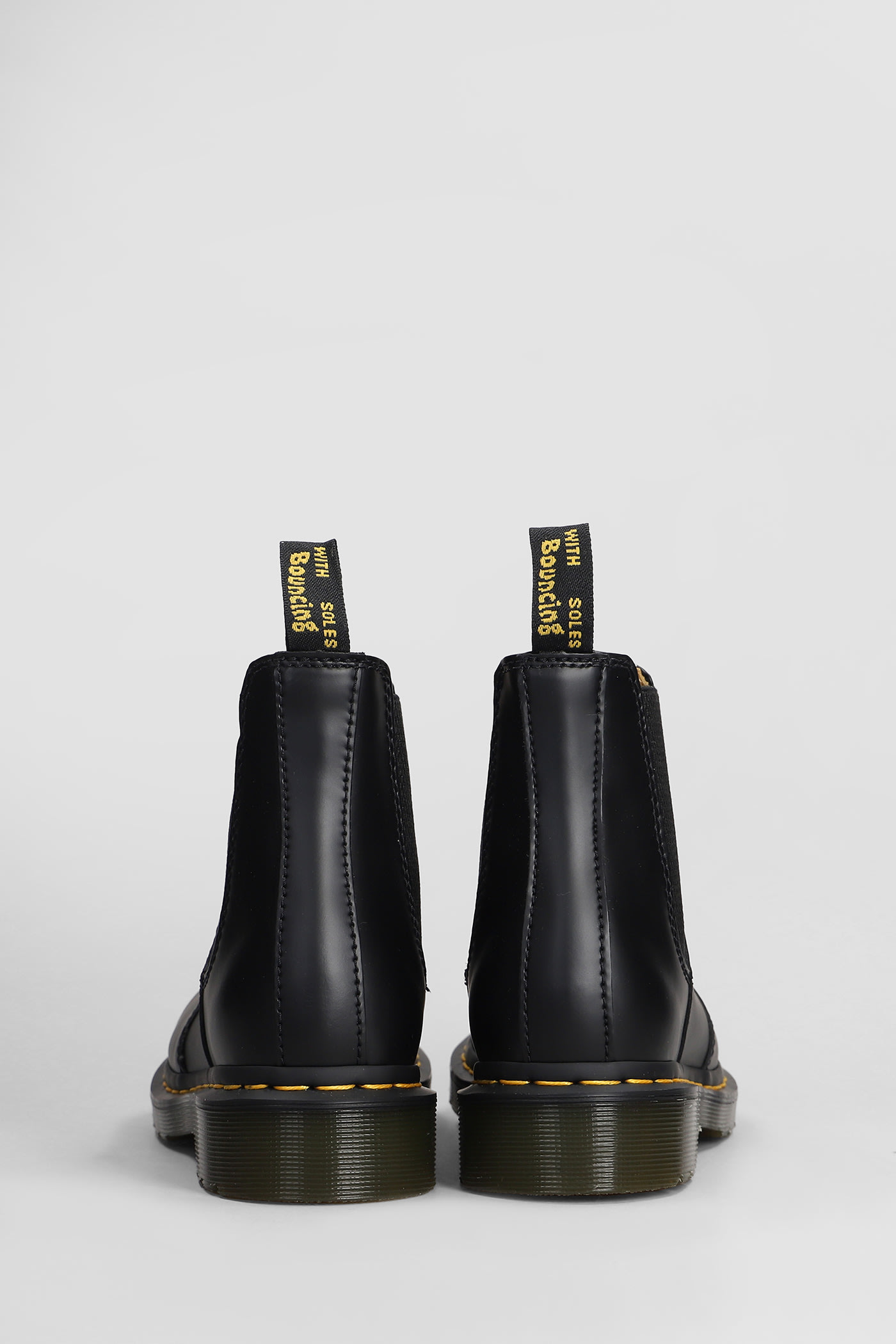 Shop Dr. Martens' 2976 Ys Combat Boots In Black Leather