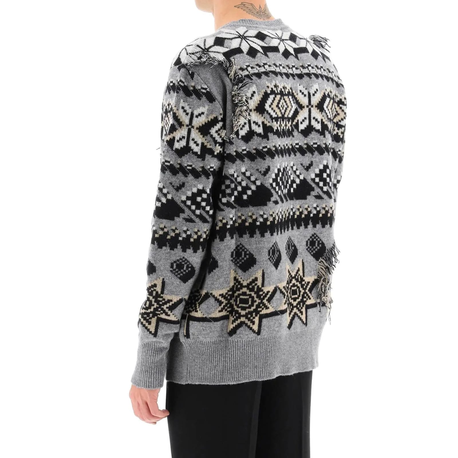 Shop Etro Wool Sweater In Gray