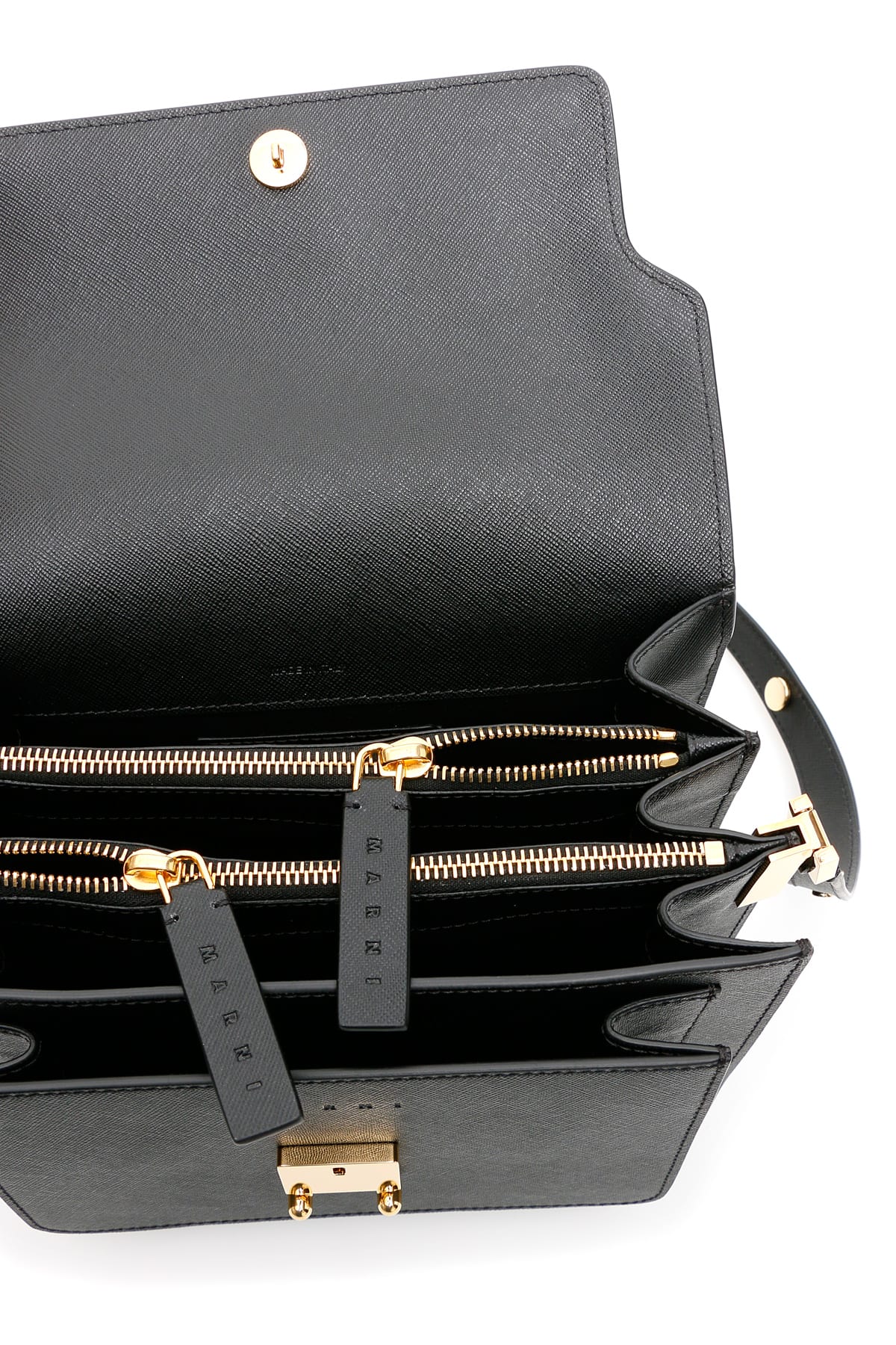 Shop Marni Trunk Medium Bag  In Black