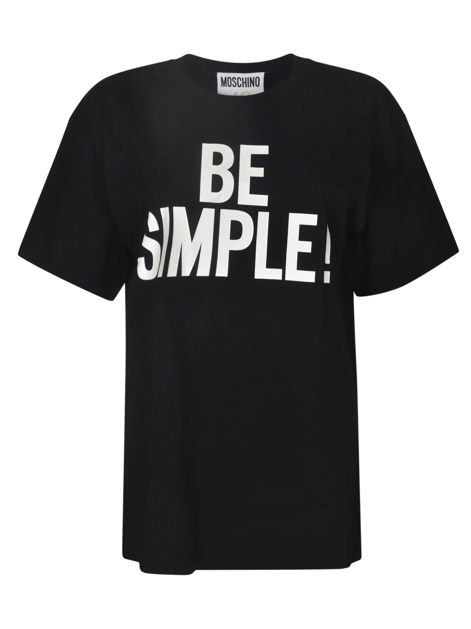 Moschino Be Simple T-shirt In Black