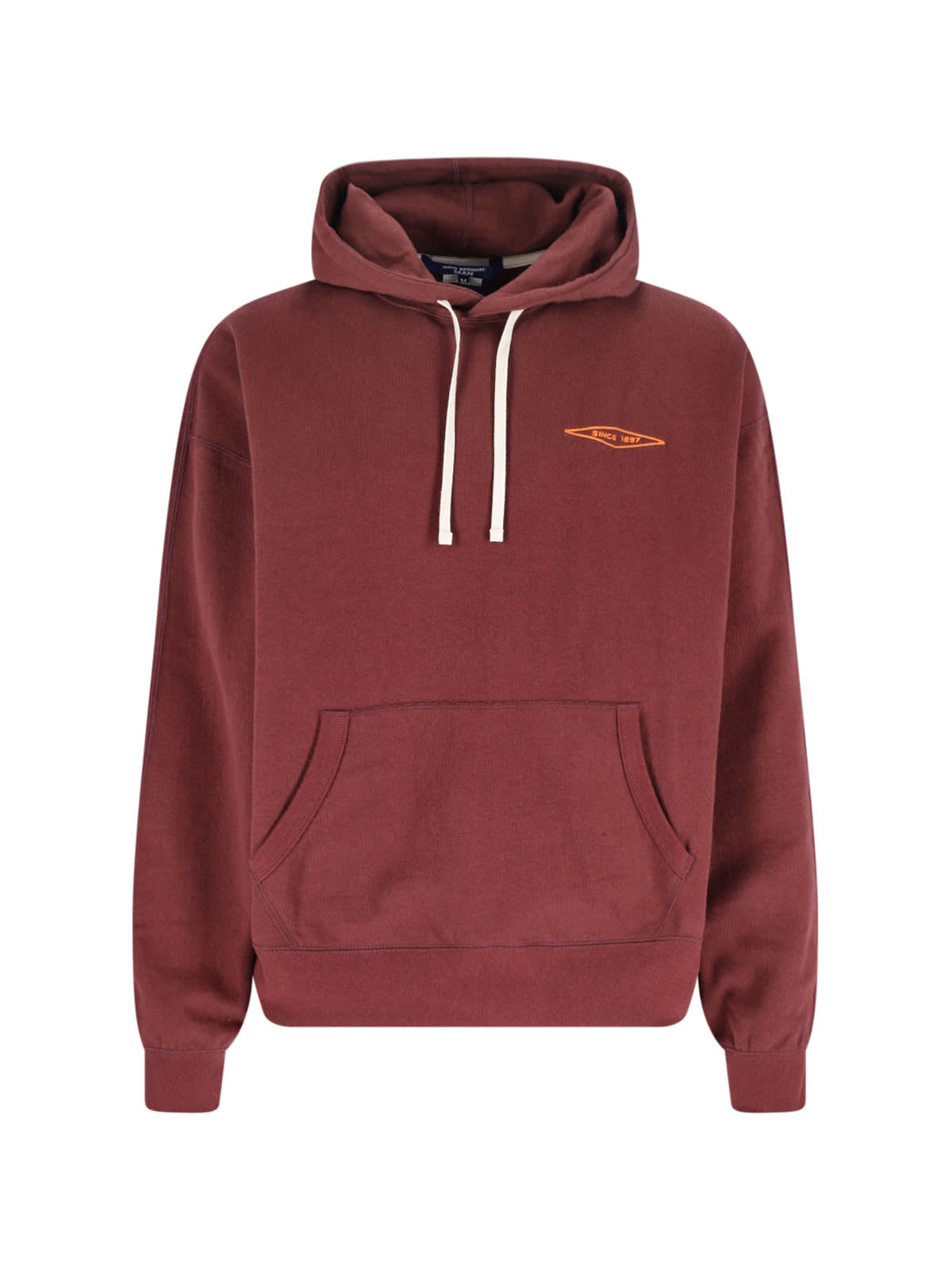 Junya Watanabe Hooded Sweatshirt Kangaroo Pocket Design In Burgundy