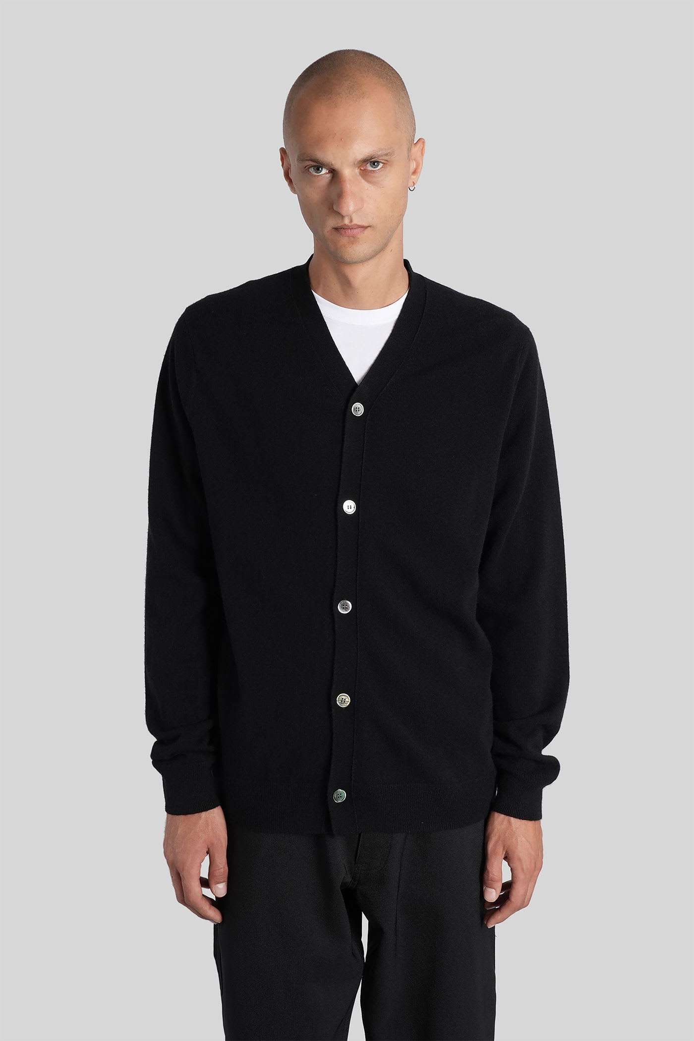 Comme Des Garçons Shirt Comme Des Garcons Shirt Wool Cardigan In Black