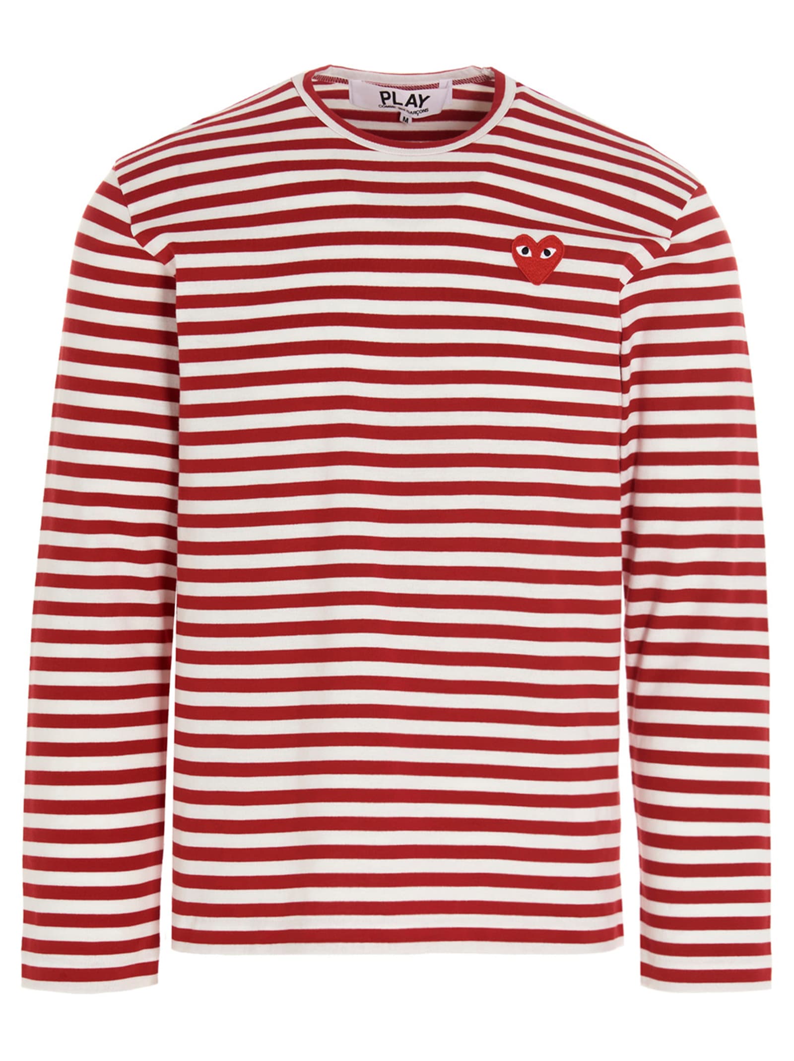 Comme des Garçons Play Logo Patch Stripes T-shirt