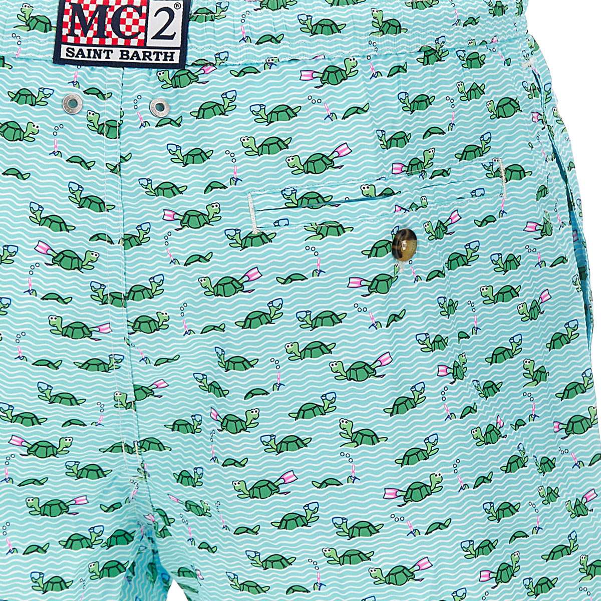 MC2 SAINT BARTH SWIMMER TURTLE SWIMSUIT