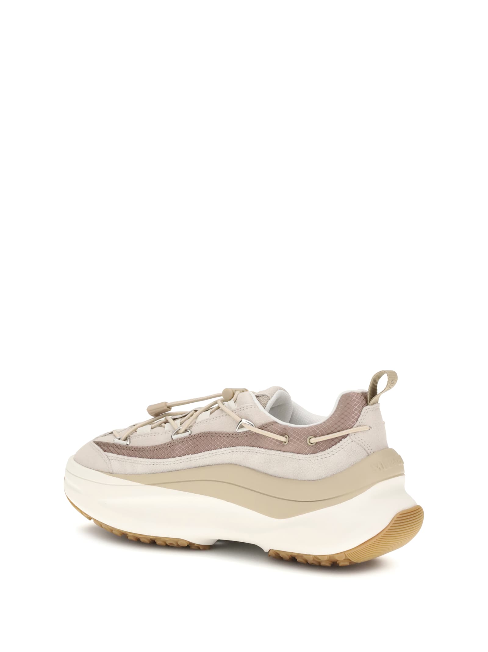 Moon Boot Chunky Sole Sneakers Featuring Mesh Panels In Multi