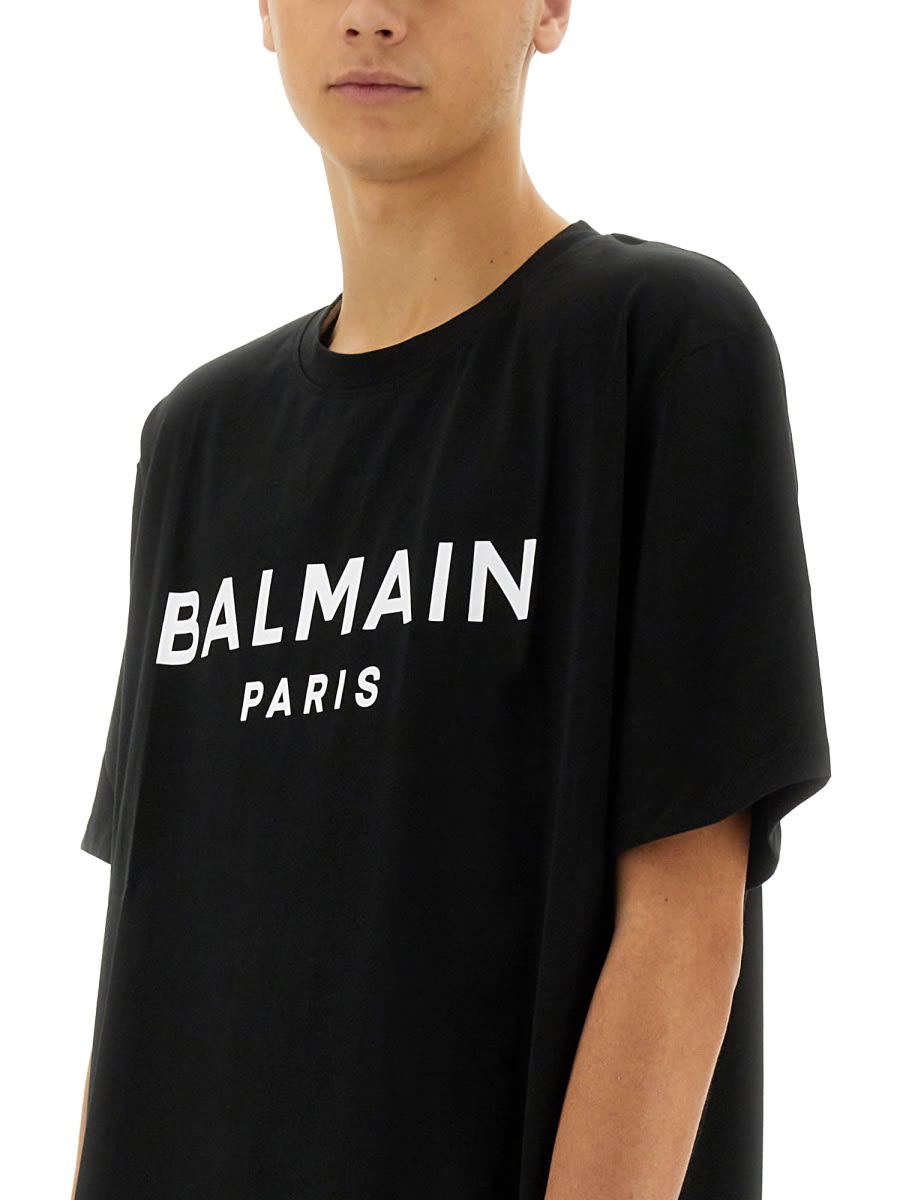 Balmain Vintage Crystal-embellished T-shirt In Black