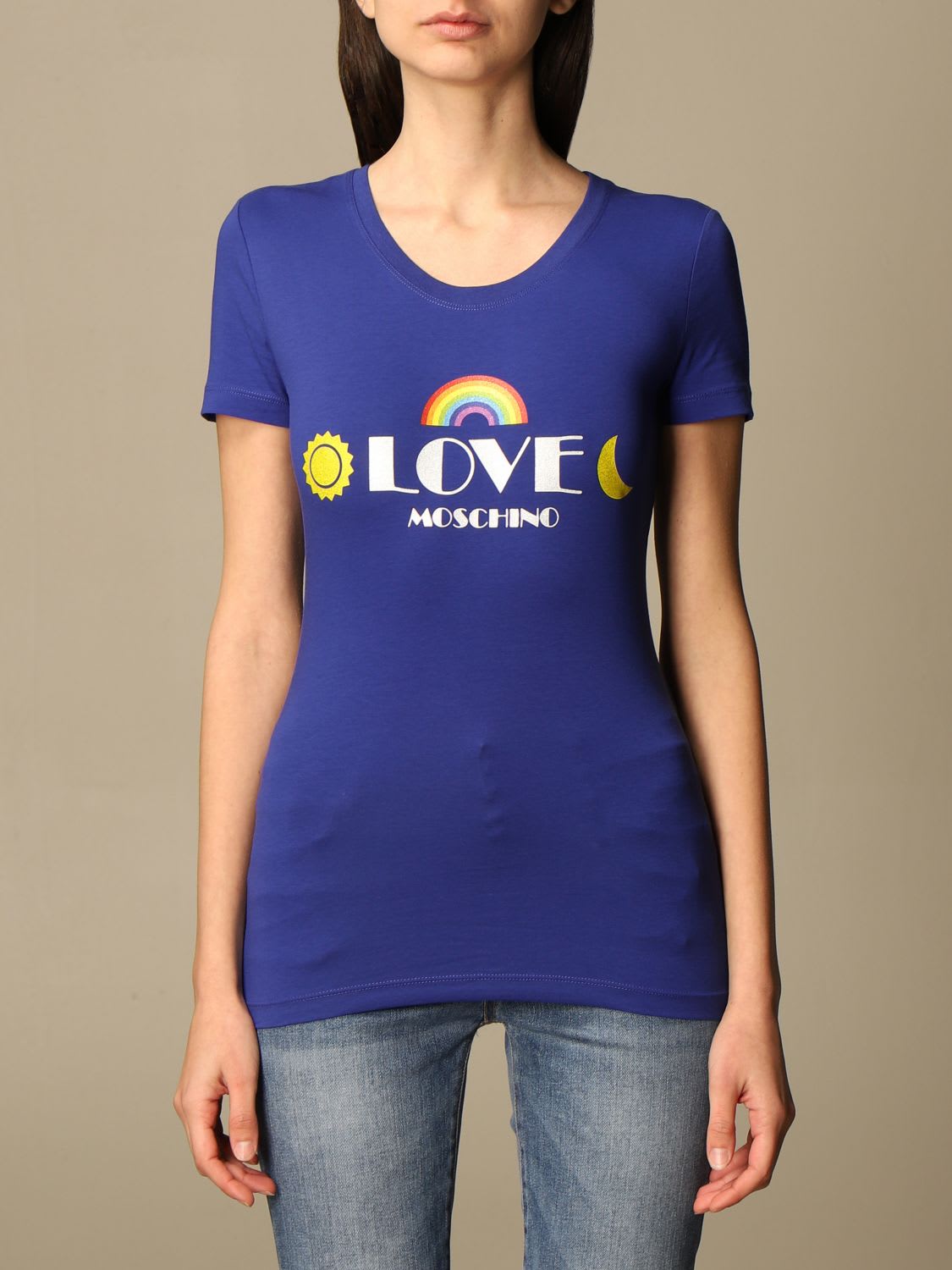 Love Moschino T-shirt Love Moschino T-shirt With Logo Print