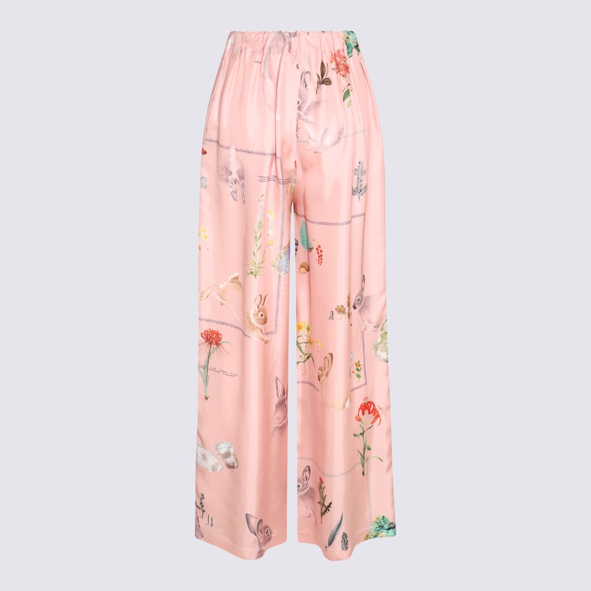 Shop Lanvin Pink Silk Pants