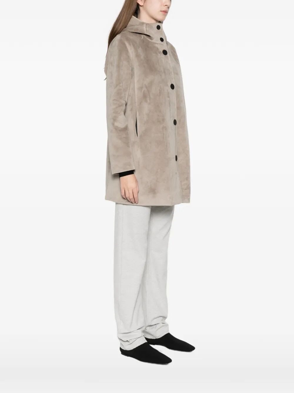 Rrd - Roberto Ricci Design Velour Neo Parka Wom Jkt In Brown