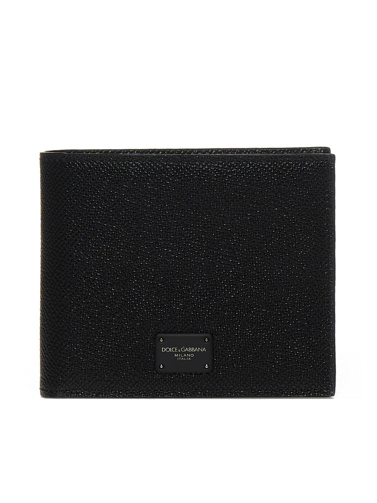 Shop Dolce & Gabbana Logo Bi-fold Wallet In Nero