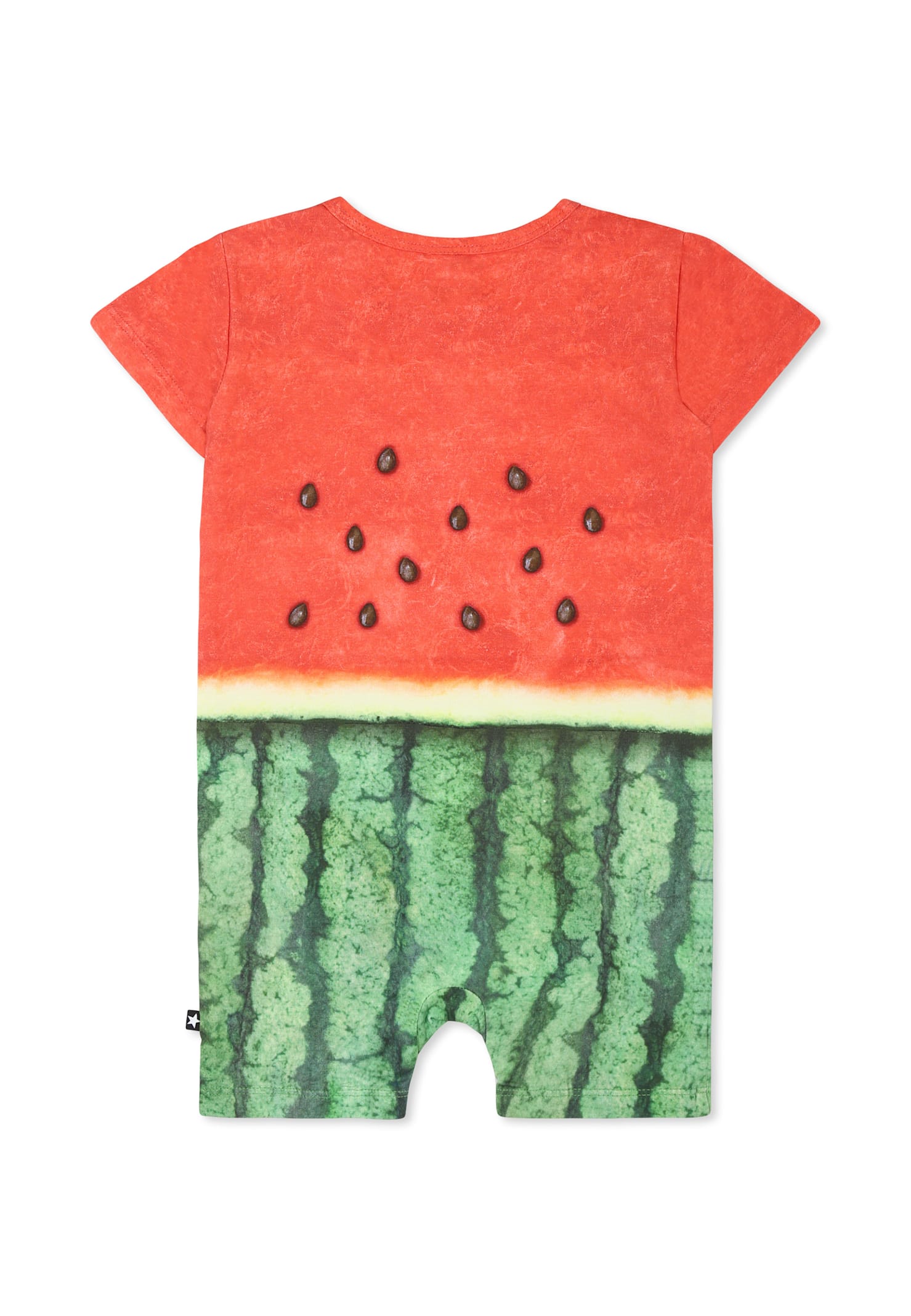Molo Multicolor Romper For Babykids With Watermelon Print In Multicolor