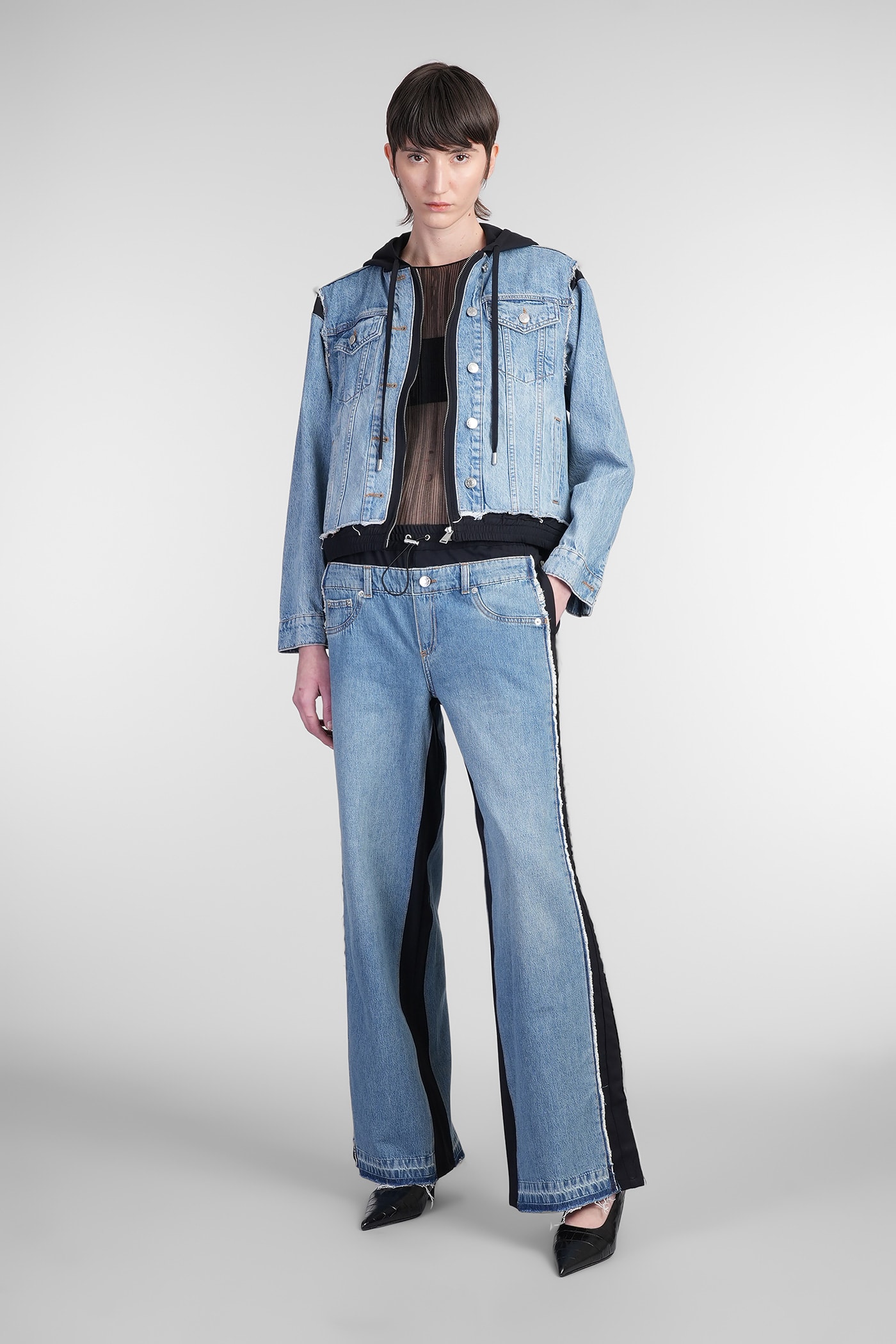 Simkhai Austin Denim Jackets In Blue Denim In Blue