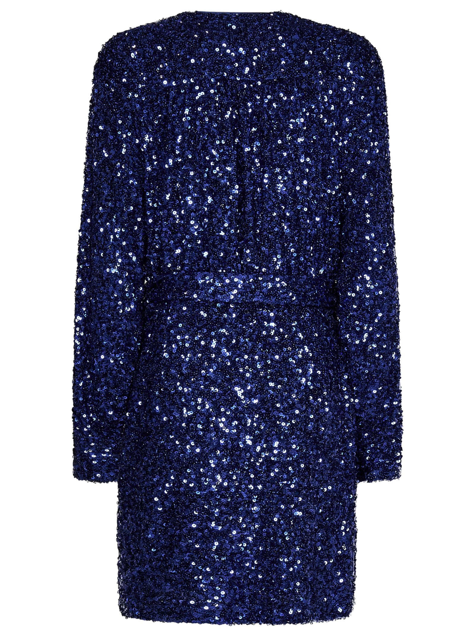 Shop Rotate Birger Christensen Dress In Blue Iris