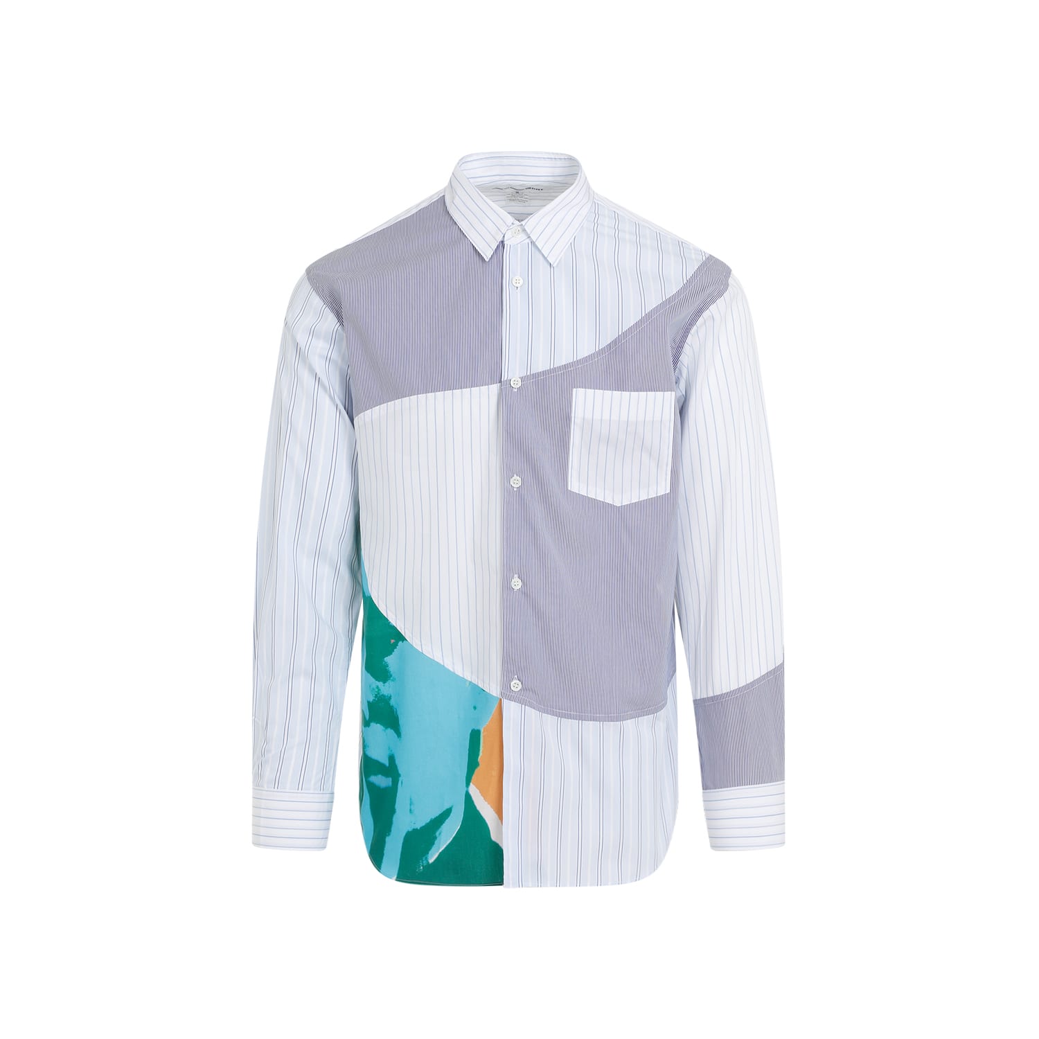 Shop Comme Des Garçons Shirt Poplin Shirt In Stripe Print