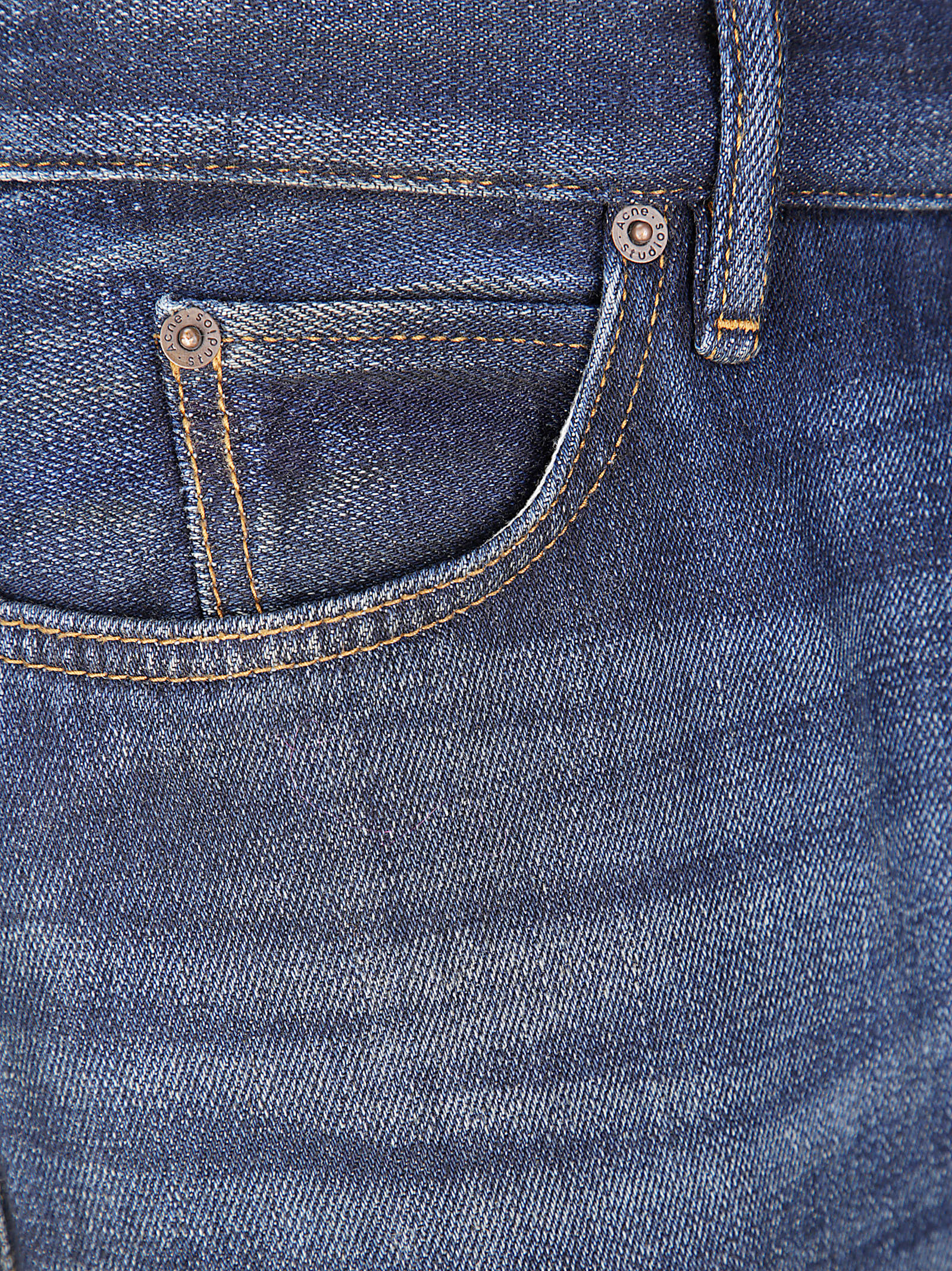 Acne Studios Yoyogi Washed-out Jeans In Blue