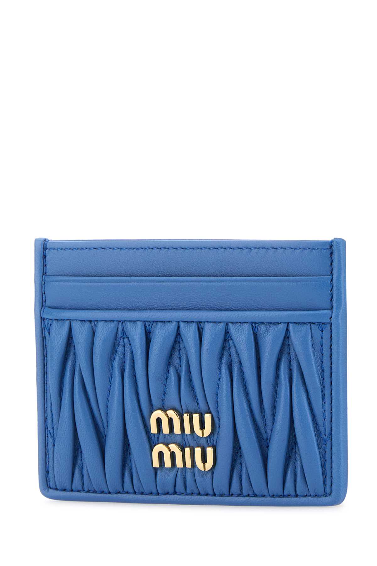 Miu Miu Cerulean Leather Card Holder