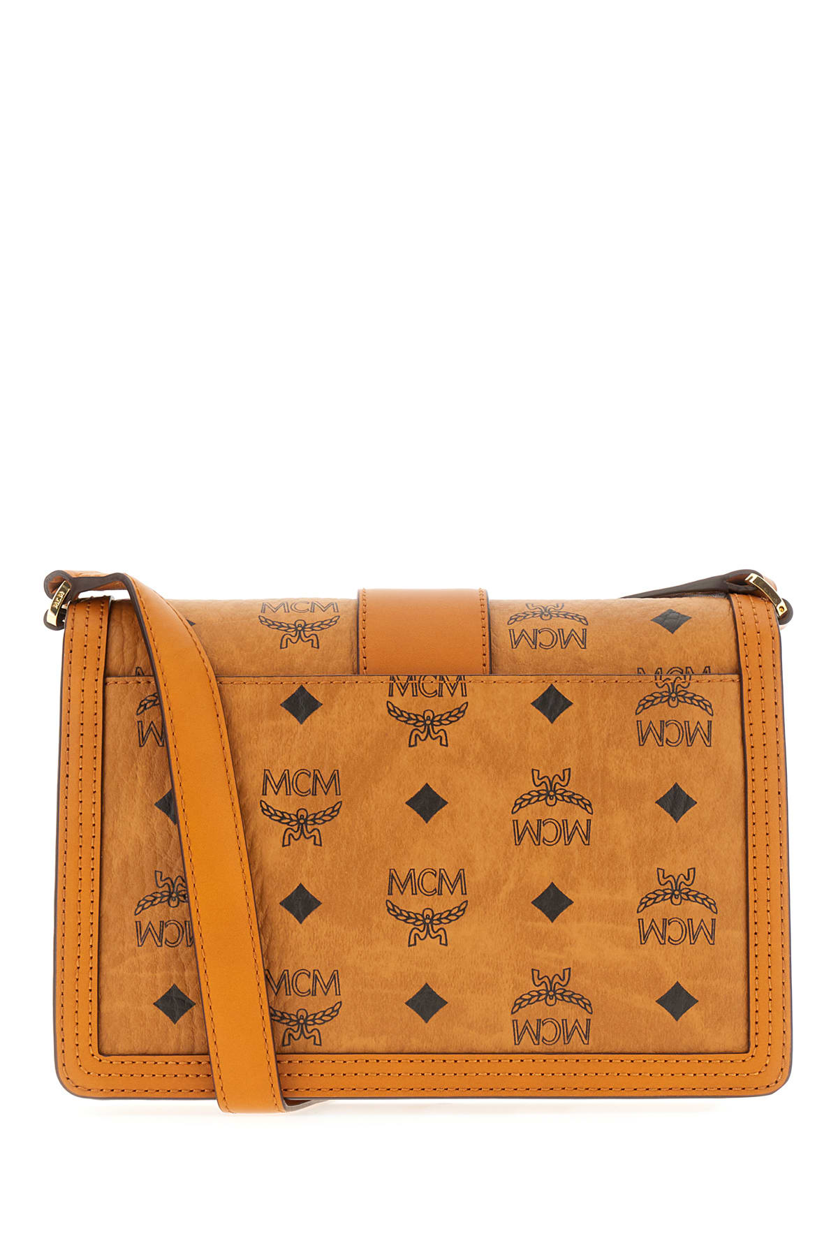 Shop Mcm Printed Leather Small Tracy Crossbody Bag In Co