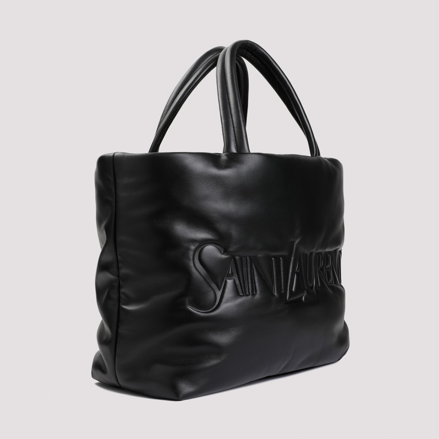 Shop Saint Laurent New Tote In Nero