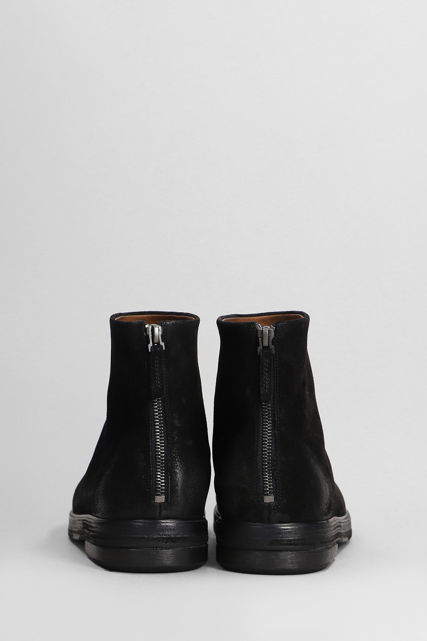 Shop Marsèll Zucca Ankle Boots In Black Suede