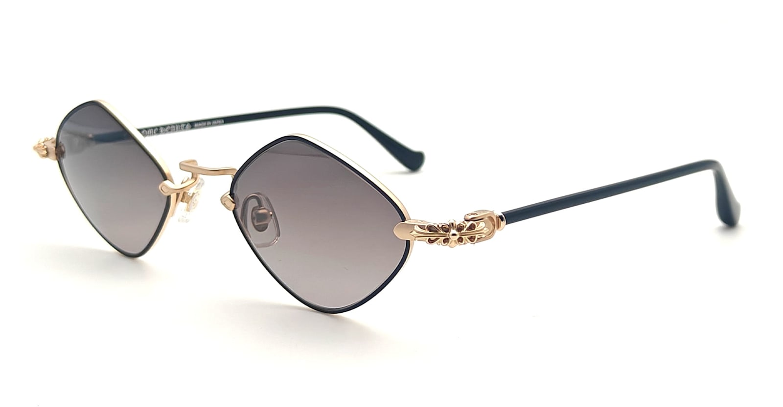 Chrome Hearts Diamond Dog - Matte Black / Matte Gold Plated Sunglasses In Multi