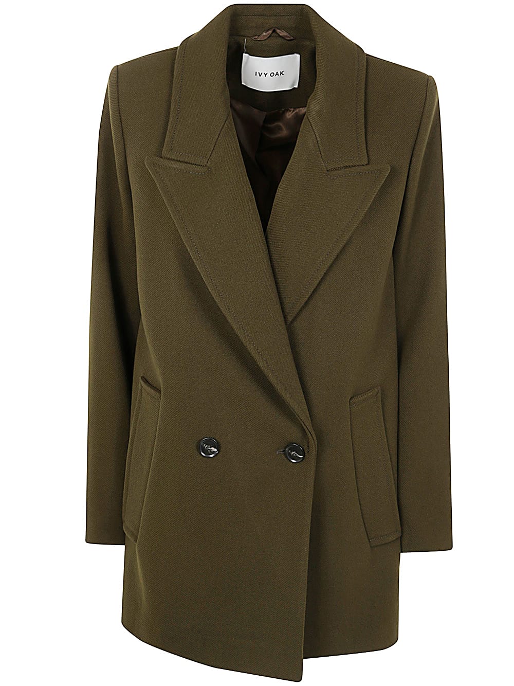 Shop Ivy & Oak Jenna Oversized Trench Jacket In Dark Khaki