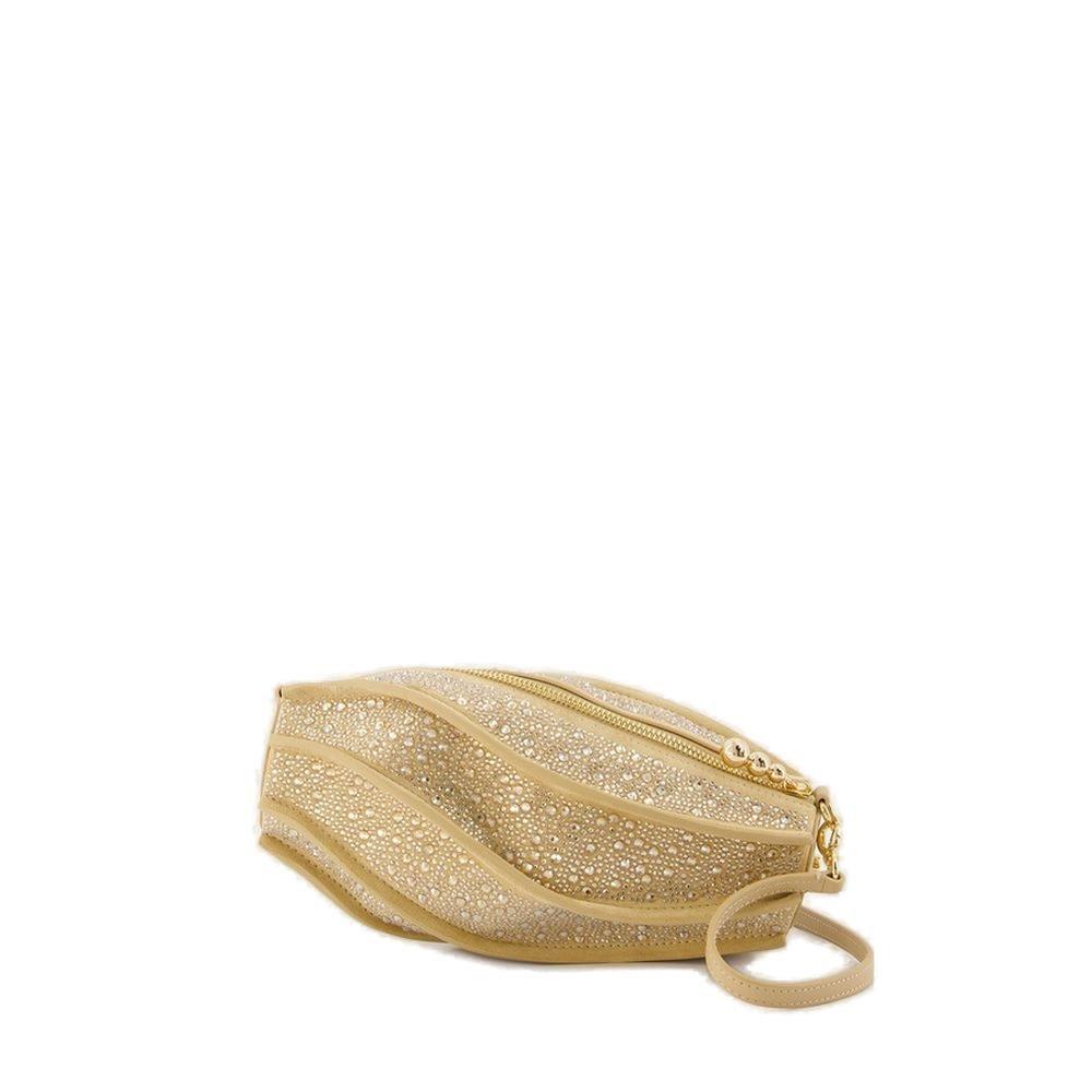 Shop Cult Gaia Myrna Embellished Clutch Bag In Gold