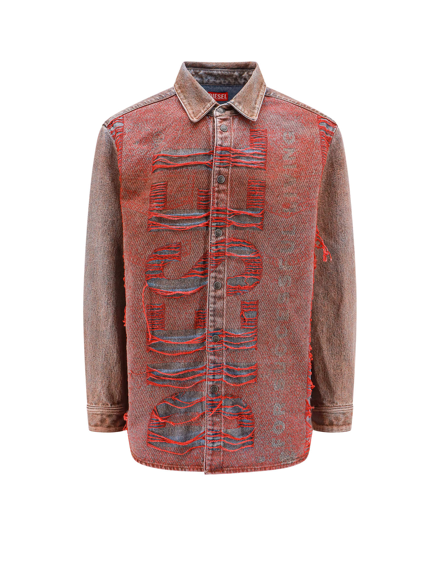 Shop Diesel D-simply-over Shirt In Red