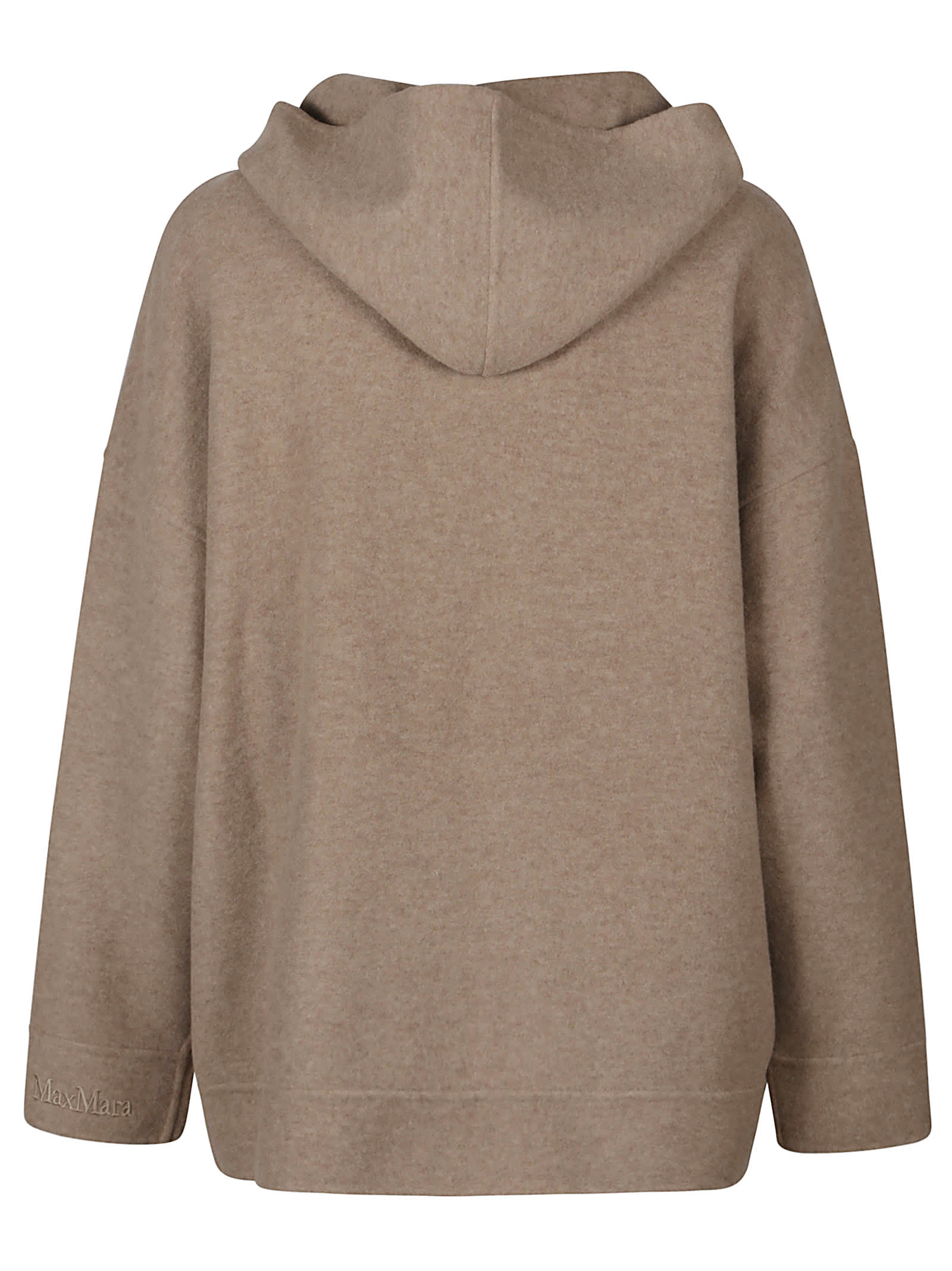 Shop Max Mara Saio Sweatshirt In Daino Scuro