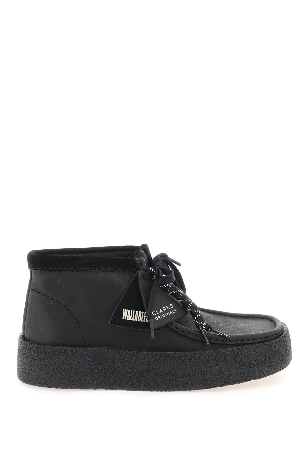 Shop Clarks Wallabee Cup Bt Lace-up Shoes In Black (black)