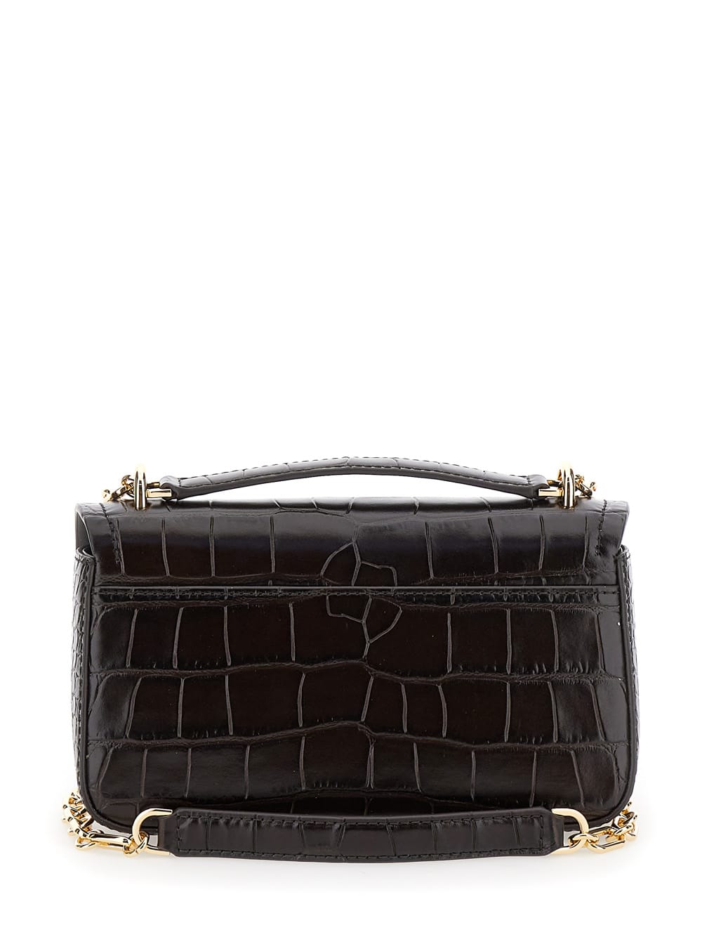 Michael Kors Sm Conv Chain Shldr In Brown