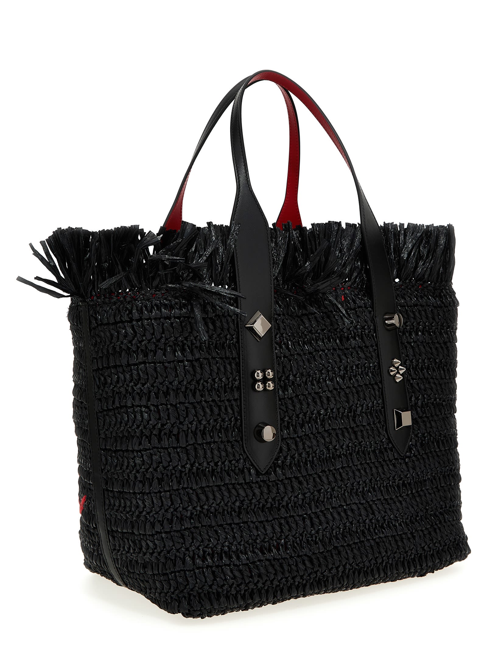 Shop Christian Louboutin X Ross De Palma Frangibus Medium Shopping Bag In Black