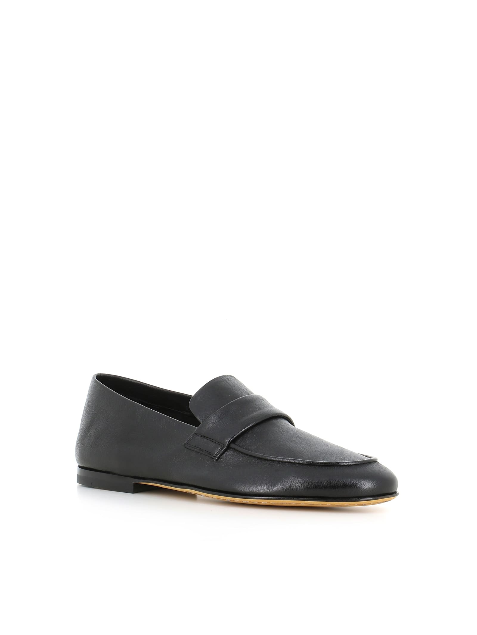 Officine Creative Airto 1 Leather Loafers In Black