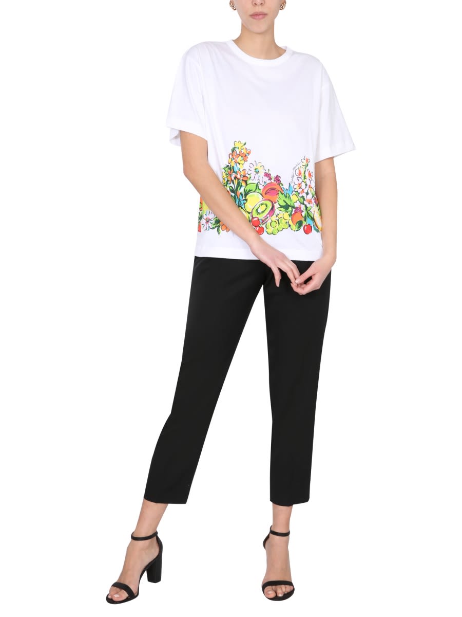 Shop Boutique Moschino Fruit Print T-shirt In Multicolour