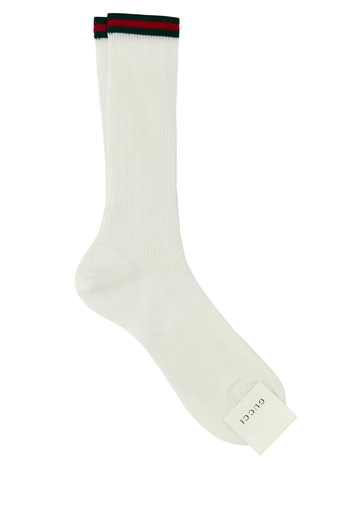 Gucci White Cotton Blend Socks
