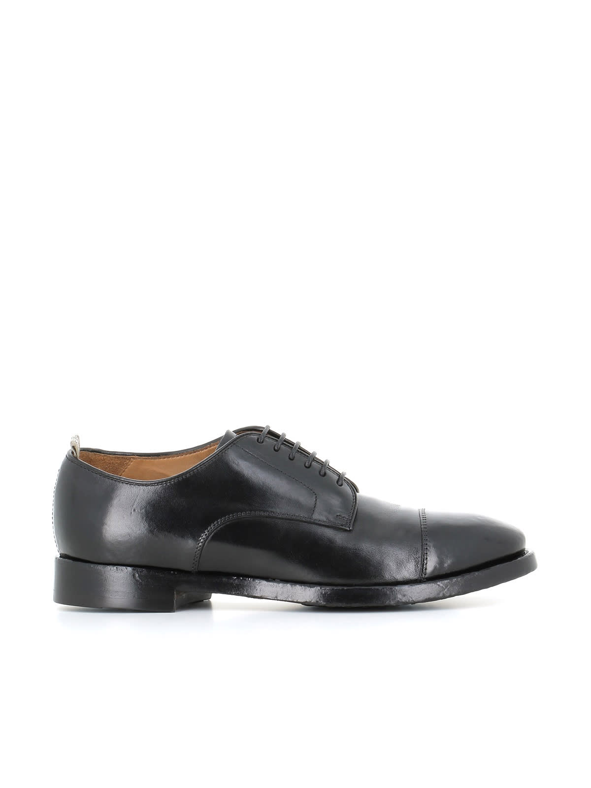Officine Creative Derby Vanderbilt Caou/011 In Black