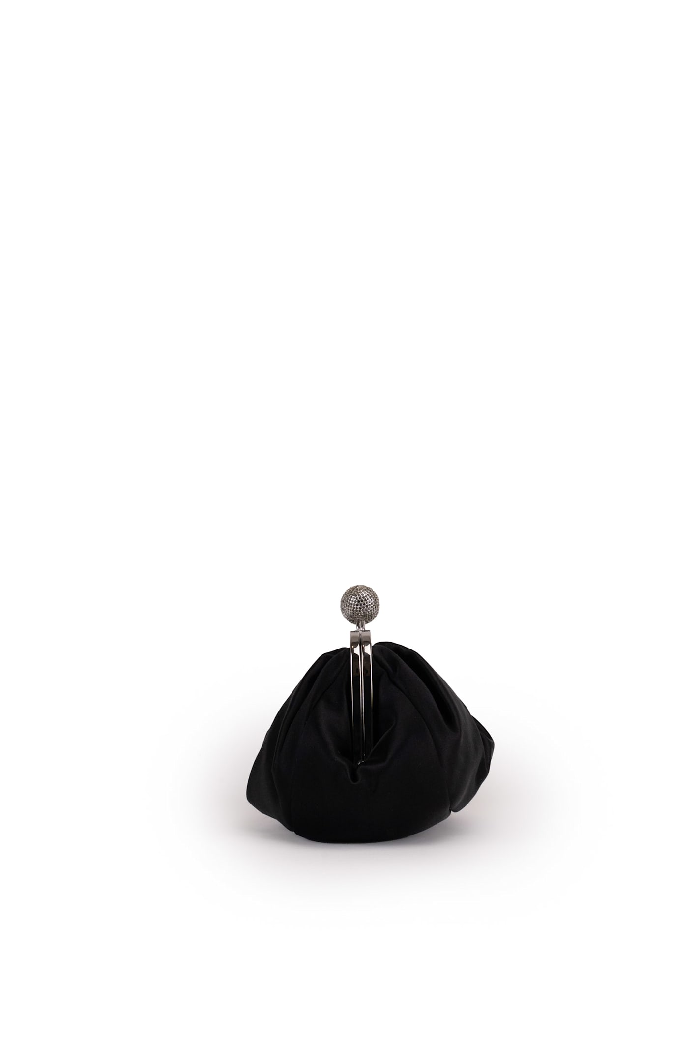 Weekend Max Mara Pasticcino Bag Small In Satin In Nero