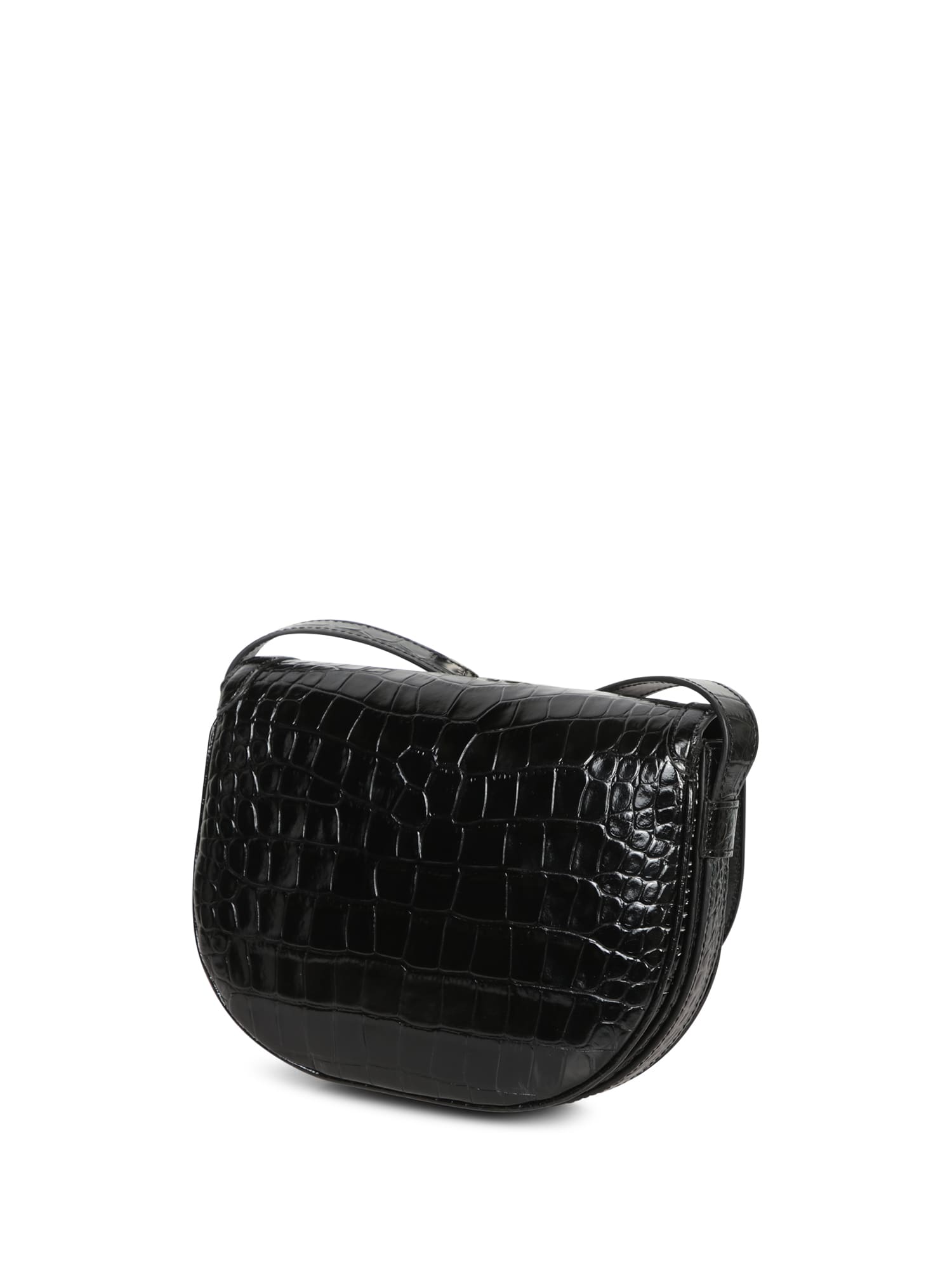 TOM FORD WALLIS CROCODILE CROSSBODY BLACK BAG 