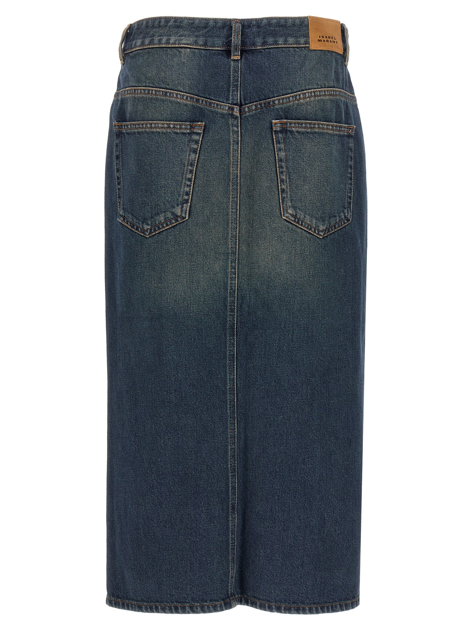 Shop Isabel Marant Julicia Skirt In Blue