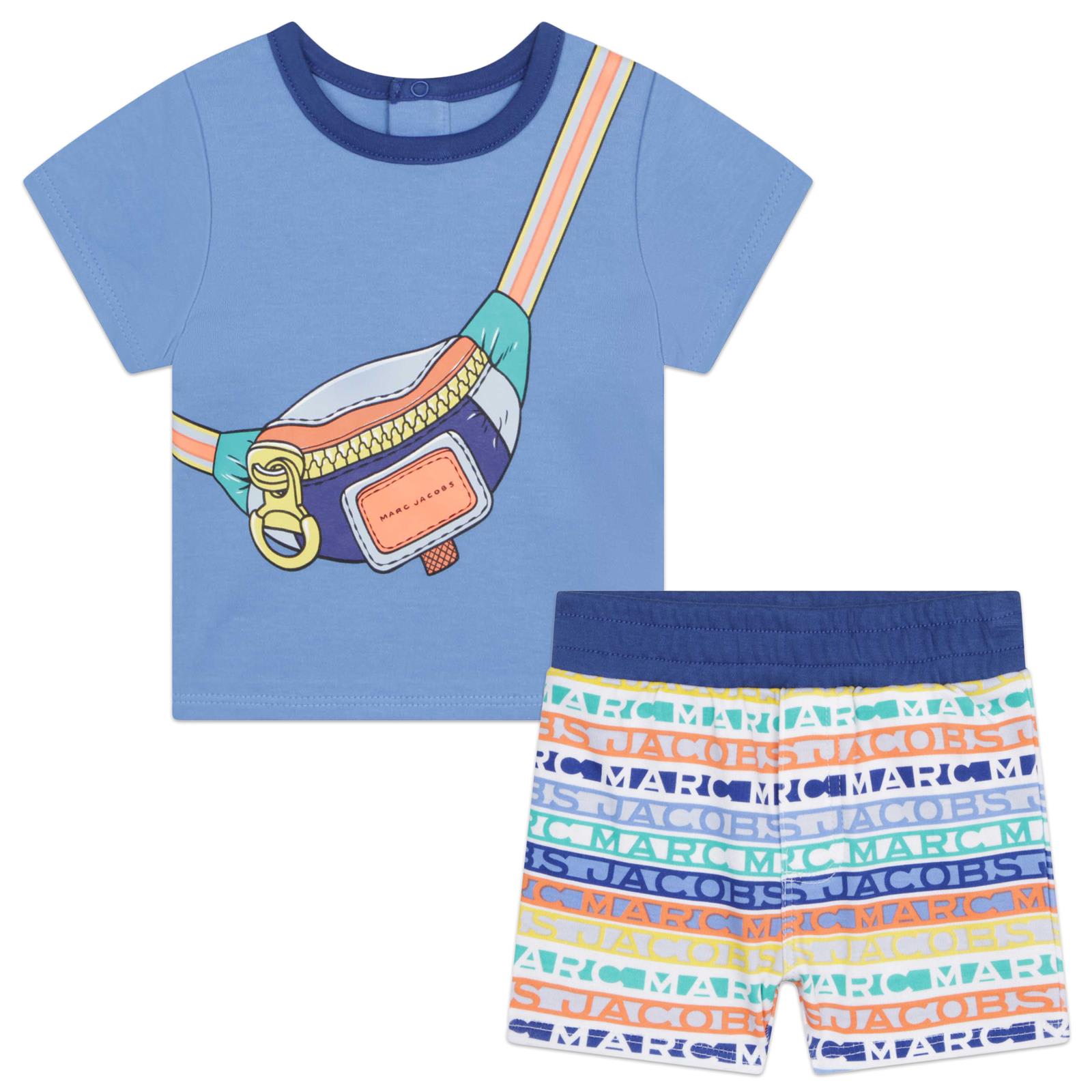 MARC JACOBS PRINTED T-SHIRT AND SHORTS SET