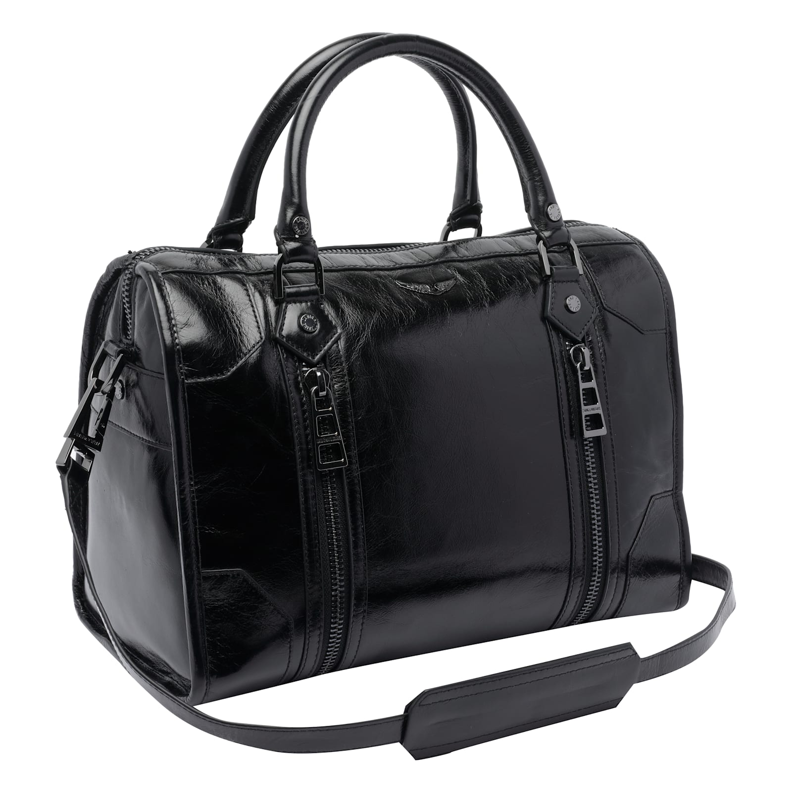 Zadig & Voltaire Medium Sunny Handbag In Black