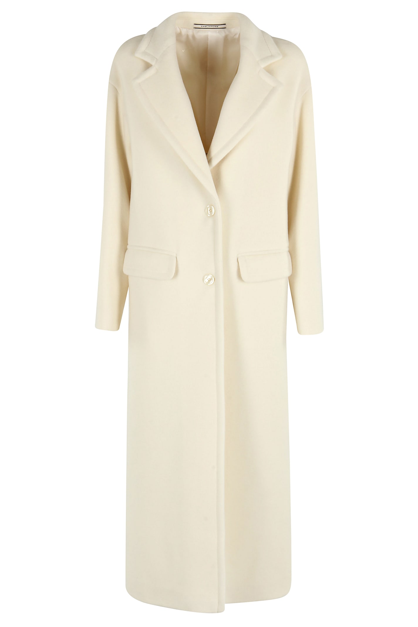 Tagliatore Carine Flap-pocket Coat In White
