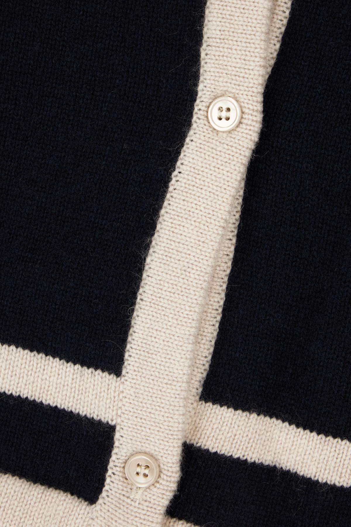 's Max Mara Two-tone Wool Blend Cardigan In Blu Riga Ghiaccio