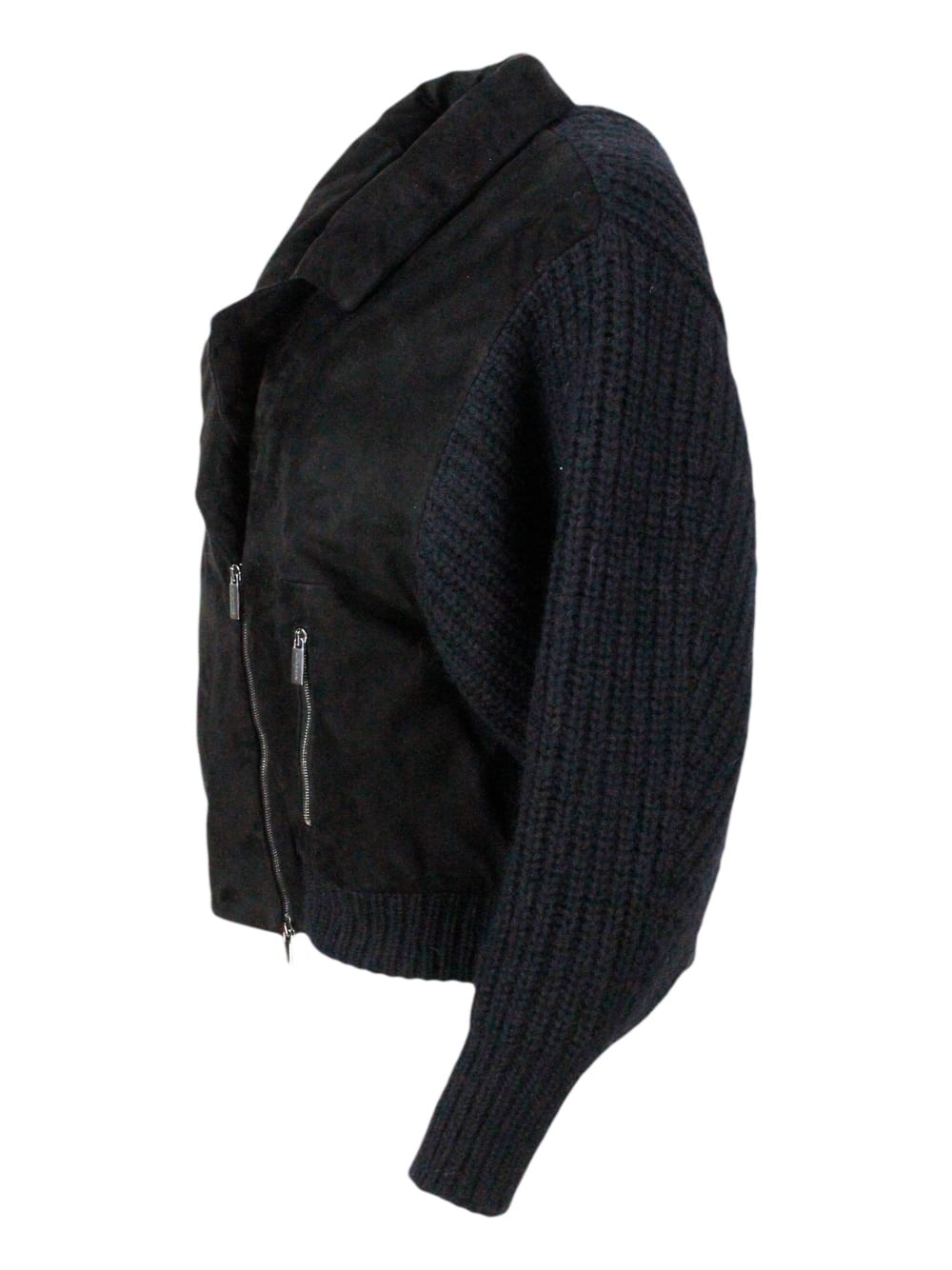 Fabiana Filippi Leather Jacket In Black