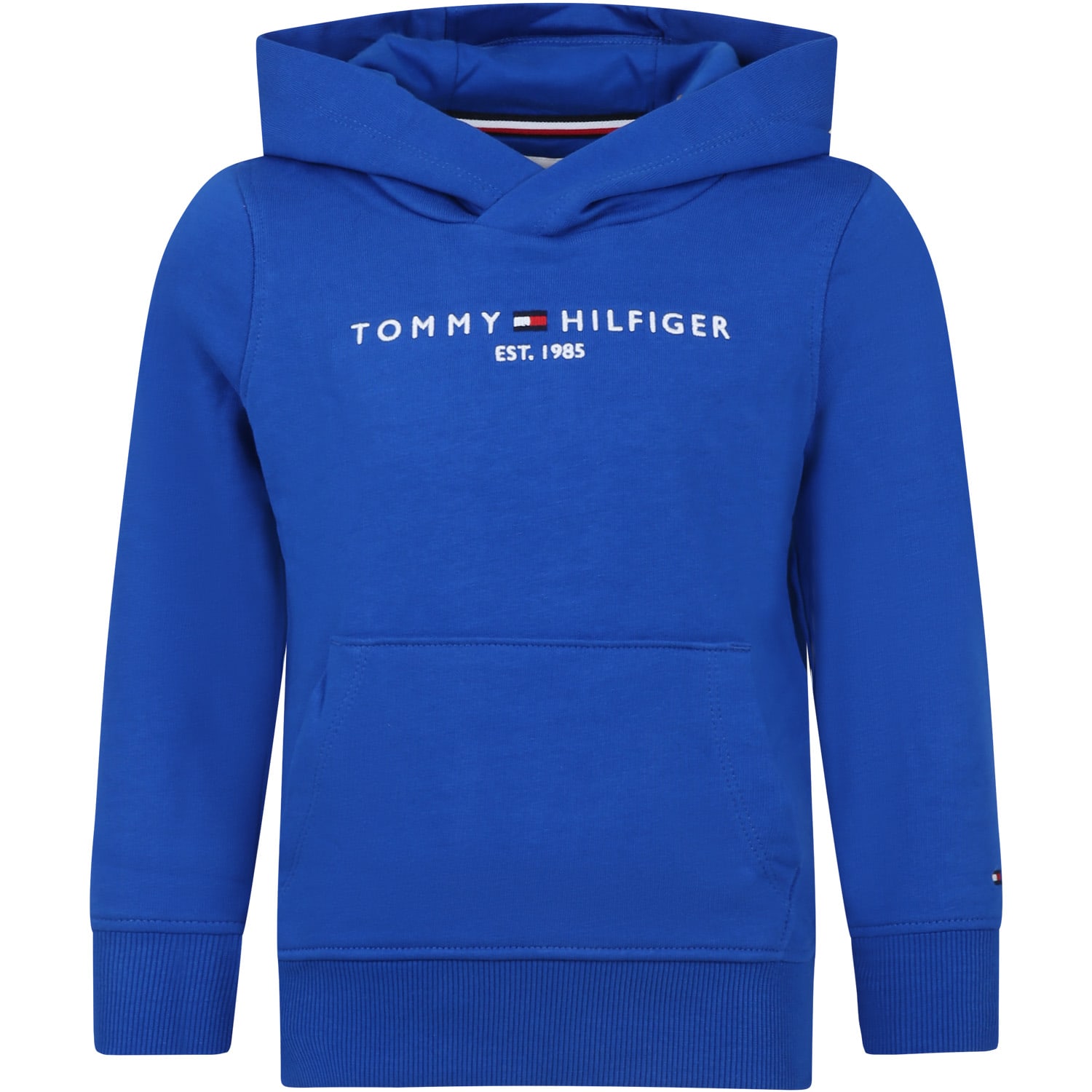 Tommy Hilfiger Kids' Light Blue Sweatshirt For Boy With Logo
