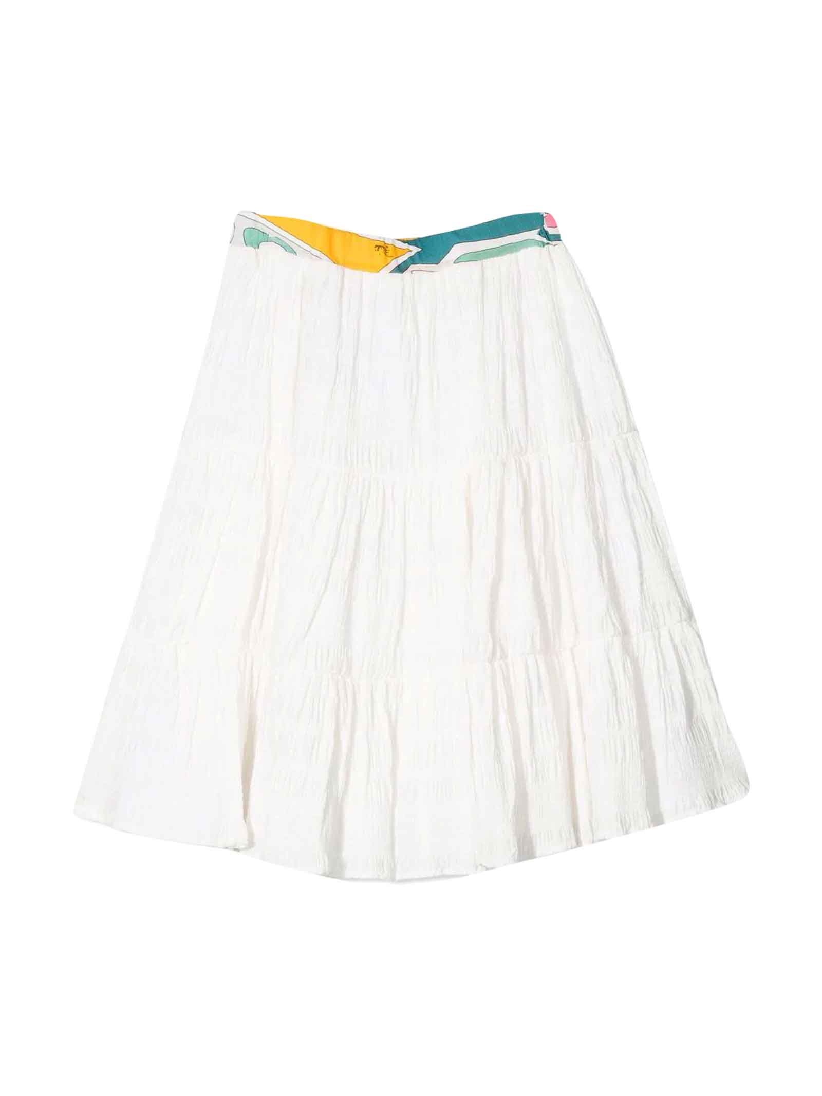 Emilio Pucci White Skirt Girl