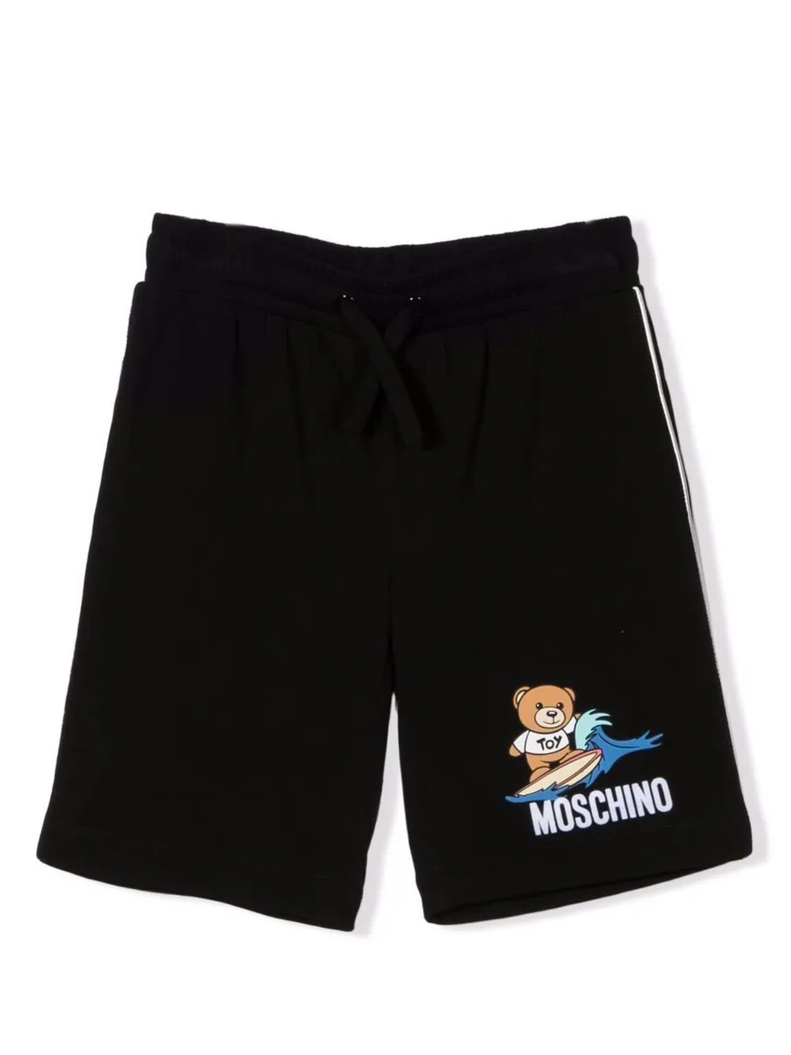 Moschino Black Cotton Shorts